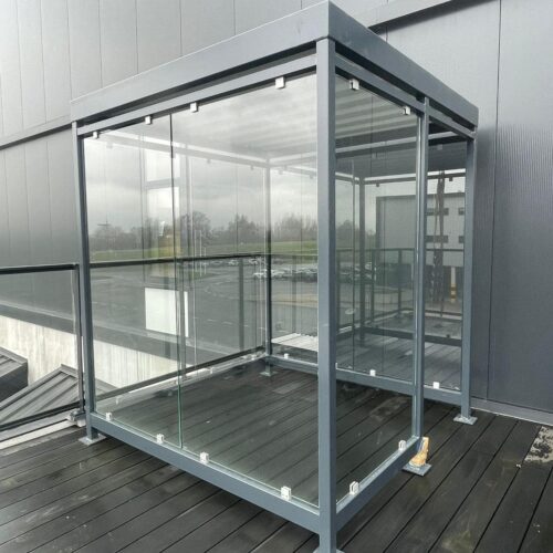 Rookoverkapping Myla Standaard 78 Moderne rookoverkapping op dakterras 2 x 2m